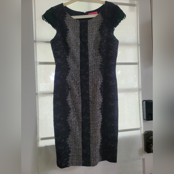 Betsey Johnson Lace Tweed Sheath Dress - Picture 8 of 16